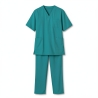 Ensemble medicale Tunique et pantalon Vétérinaire osthéo Kiné Mixte — photo packshot produit sur fond blanc