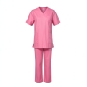 Ensemble de travail Tunique Pantalon medical infirmiere clinique Uniforme IDE — photo packshot produit sur fond blanc