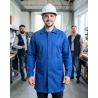 Veste de travail bleue classique manches longue — mise en situation : Industrie, Portrait individuel