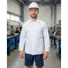 Veste de travail professionnelle Peintre Blanche — mise en situation : Industrie, Portrait individuel