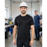 Tee shirt GILDAN 100 % coton mc Noir — mise en situation : Industrie, Portrait individuel