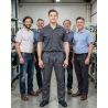 Pantalon de travail Oxford homme gris — mise en situation : Industrie, Équipe