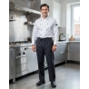 Pantalon de Cuisinier rayé noir et blanc — mise en situation : Cuisine / restauration, Portrait individuel
