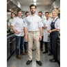 Pantalon Beige pour patissier Boulanger et cuisinier coupe jeans — mise en situation : Cuisine / restauration, Équipe