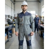 Combinaison de travail 1 zip bicolore Gris et Orange — mise en situation : Industrie, Portrait individuel