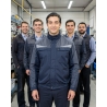 Blouson de travail Denmark 2 bleu marine et gris — mise en situation : Industrie, Équipe