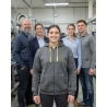 Veste de travail bicolore Cento gris et jaune — mise en situation : Industrie, Équipe