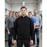 Sweat de travail bicolore gris et noir — mise en situation : Industrie, Équipe