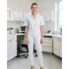 Pantalon Médical Femme Blanc Hôpital Ventre plat — mise en situation : Médical / infirmier, Portrait individuel