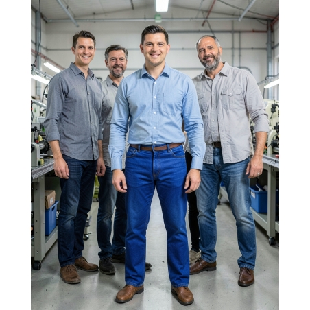 Jean de travail Western 5 poches homme — mise en situation : Industrie, Équipe
