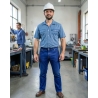 Jean de travail Western 5 poches homme — mise en situation : Industrie, Portrait individuel