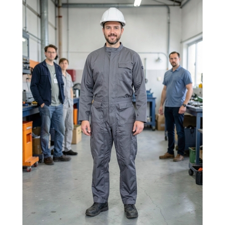 Combinaison de travail Multi risque Anti feu — mise en situation : Industrie, Portrait individuel