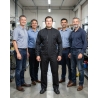 Combinaison de travail noire Agricole double glissiere — mise en situation : Industrie, Équipe