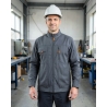 Blouson Typhon+ élastiqué gris foncé – Veste de travail — mise en situation : Industrie, Portrait individuel