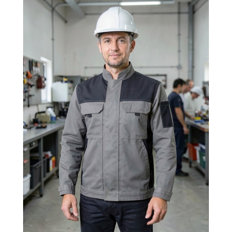 PBV BLOUSON TYPHONCoton PolyesterOLIVE/NOIR — mise en situation : Industrie, Portrait individuel