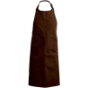 Tablier de travail coloris Chocolat a bavette