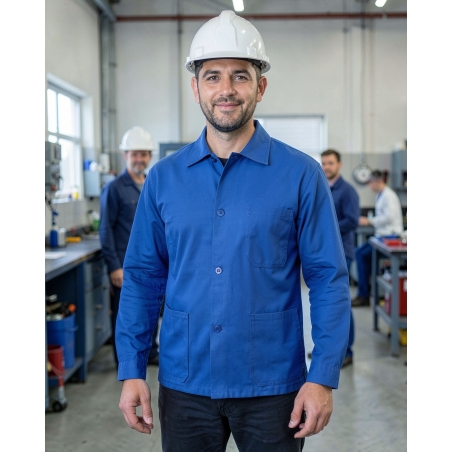 PBV VESTE de travail coton polyester BUGATTI — mise en situation : Industrie, Portrait individuel