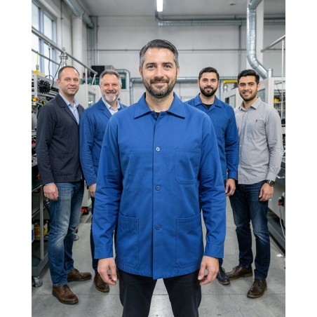 PBV VESTE de travail coton polyester BUGATTI — mise en situation : Industrie, Équipe