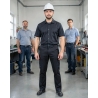PBV Pantalon de travail TYPHON LIGHT NOIR Sans metal — mise en situation : Industrie, Portrait individuel