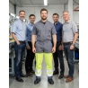 Pantalon de travail Haute visibilite EN20471 GRIS/JAUNE — mise en situation : Industrie, Équipe