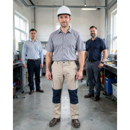 PBV Pantalon de travail majoritaire coton Sans metal — mise en situation : Industrie, Portrait individuel