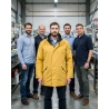 Parka de travail Jaune Kariban — mise en situation : Industrie, Équipe