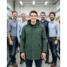 Vêtement anti froid Vert Foret type parka — mise en situation : Industrie, Équipe