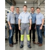 Pantalon de travail Gris et vert pas cher — mise en situation : Industrie, Équipe