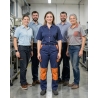 Pantalon de travail Bleu et orange — mise en situation : Industrie, Équipe