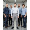 Pantalon de travail 100 % coton Gris — mise en situation : Industrie, Équipe