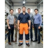 Pantalon DASSY de Travail Buffalo PESCO74 (290 gr) Orange/Bleu — mise en situation : Industrie, Équipe