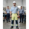 Pantalon DASSY de Travail Buffalo PESCO74 (290 gr) Jaune/Bleu M — mise en situation : Industrie, Portrait individuel