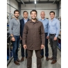 Veste classique industrie polycoton coffee — mise en situation : Industrie, Équipe