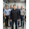 Veste de travail Noire 245 gr fermture Zip sous patte — mise en situation : Industrie, Équipe
