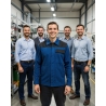 Veste de trvail BIFUL workwear Bleu et noir — mise en situation : Industrie, Équipe