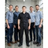 Pantalon de travail Oxford homme noir — mise en situation : Industrie, Équipe