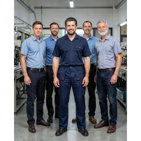 Pantalon de Travail Oxford — mise en situation : Industrie, Équipe