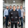 Veste de travail bicolore D-Mach noir et rouge — mise en situation : Industrie, Équipe