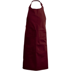 Tablier coloris Bordeaux Vin avec bavette