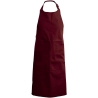 Tablier coloris Bordeaux Vin avec bavette