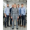Pantalon de travail D-Mach gris et orange — mise en situation : Industrie, Équipe