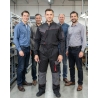 Combinaison de travail 1 zip – Noir et Rouge — mise en situation : Industrie, Équipe