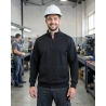 Sweat de travail bicolore gris et noir — mise en situation : Industrie, Portrait individuel