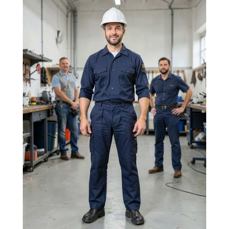 Pantalon de Travail Oxford — mise en situation : Industrie, Portrait individuel