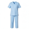 Tenue Infirmiere Kine Ergothérapeute Blouse + Pantalon medicale — photo packshot produit sur fond blanc