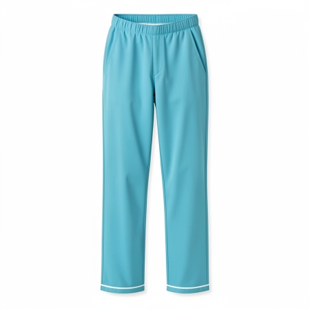 Tunique Pantalon pour unfirme medical turquoise Infirmiere Kine veterinaire — photo packshot produit sur fond blanc
