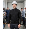 Sweat-shirt Col Zippé Premium Black SC165 – Personnalisable | Label Blouse — mise en situation : Industrie, Portrait individuel