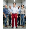 Pantalon de travail rouge pas cher — mise en situation : Industrie, Équipe