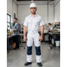 Pantalon de travail Dassy Blanc — mise en situation : Industrie, Portrait individuel
