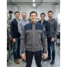 Blouson de travail choco noir — mise en situation : Industrie, Équipe